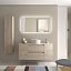 Mueble de baño sobre encimera Bequia Plus suspendido 2 cajones 2 puertas natural 120cm de Salgar